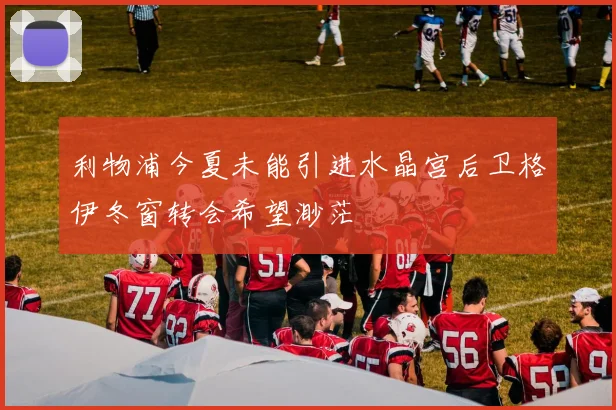 利物浦今夏未能引进水晶宫后卫格伊冬窗转会希望渺茫